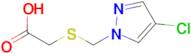 (4-Chloro-pyrazol-1-ylmethylsulfanyl)-acetic acid