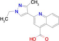 2-(1-Ethyl-3-methyl-1 H -pyrazol-4-yl)-quinoline-4-carboxylic acid