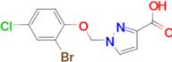 1-(2-Bromo-4-chloro-phenoxymethyl)-1 H -pyrazole-3-carboxylic acid