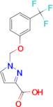 1-{[3-(Trifluoromethyl)phenoxy]methyl}-1H-pyrazole-3-carboxylic acid