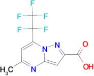 5-Methyl-7-pentafluoroethyl-pyrazolo[1,5- a ]pyrimidine-2-carboxylic acid