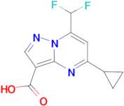 5-Cyclopropyl-7-difluoromethyl-pyrazolo[1,5- a ]pyrimidine-3-carboxylic acid