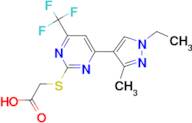 [4-(1-Ethyl-3-methyl-1 H -pyrazol-4-yl)-6-trifluoromethyl-pyrimidin-2-ylsulfanyl]-acetic acid