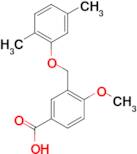 3-(2,5-Dimethyl-phenoxymethyl)-4-methoxy-benzoic acid