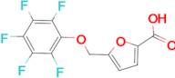 5-[(Pentafluorophenoxy)methyl]furan-2-carboxylic acid