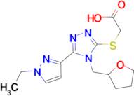 [5-(1-Ethyl-1 H -pyrazol-3-yl)-4-(tetrahydro-furan-2-ylmethyl)-4 H -[1,2,4]triazol-3-ylsulfanyl]-acetic acid