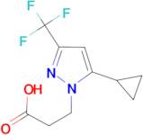 3-(5-Cyclopropyl-3-trifluoromethyl-pyrazol-1-yl)-propionic acid