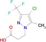 3-(4-Chloro-5-methyl-3-trifluoromethyl-pyrazol-1-yl)-propionic acid