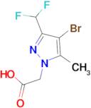 (4-Bromo-3-difluoromethyl-5-methyl-pyrazol-1-yl)-acetic acid