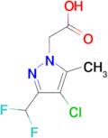 (4-Chloro-3-difluoromethyl-5-methyl-pyrazol-1-yl)-acetic acid