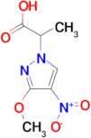 2-(3-Methoxy-4-nitro-pyrazol-1-yl)-propionic acid