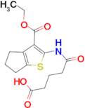 2-(4-Carboxy-butyrylamino)-5,6-dihydro-4 H -cyclopenta[ b ]thiophene-3-carboxylic acid ethyl ester