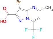 3-Bromo-5-methyl-7-trifluoromethyl-pyrazolo[1,5- a ]pyrimidine-2-carboxylic acid