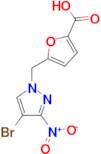 5-(4-Bromo-3-nitro-pyrazol-1-ylmethyl)-furan-2-carboxylic acid