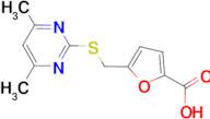 5-(4,6-Dimethyl-pyrimidin-2-ylsulfanylmethyl)-furan-2-carboxylic acid