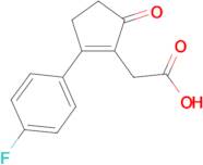 2-[2-(4-Fluorophenyl)-5-oxocyclopent-1-en-1-yl]acetic acid