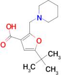 5- tert -Butyl-2-piperidin-1-ylmethyl-furan-3-carboxylic acid