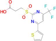 3-(4-Thiophen-2-yl-6-trifluoromethyl-pyrimidine-2-sulfonyl)-propionic acid