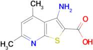 3-Amino-4,6-dimethyl-thieno[2,3- b ]pyridine-2-carboxylic acid