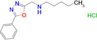 Pentyl-(5-phenyl-[1,3,4]oxadiazol-2-ylmethyl)-amine; hydrochloride