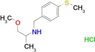 (2-methoxy-1-methylethyl)[4-(methylthio)benzyl]amine hydrochloride