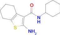 2-Amino-4,5,6,7-tetrahydro-benzo[ b ]thiophene-3-carboxylic acid cyclohexylamide