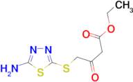 4-(5-Amino-[1,3,4]thiadiazol-2-ylsulfanyl)-3-oxo-butyric acid ethyl ester