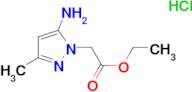 (5-Amino-3-methyl-pyrazol-1-yl)-acetic acid ethyl ester hydrochloride