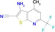 3-Amino-4-methyl-6-trifluoromethyl-thieno[2,3- b ]pyridine-2-carbonitrile