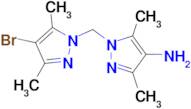 1-(4-Bromo-3,5-dimethyl-pyrazol-1-ylmethyl)-3,5-dimethyl-1 H -pyrazol-4-ylamine