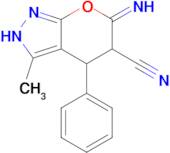 6-Amino-3-methyl-4-phenyl-2,4-dihydro-pyrano[2,3-c ]pyrazole-5-carbonitrile