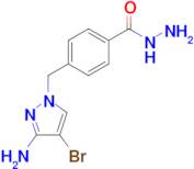 4-(3-Amino-4-bromo-pyrazol-1-ylmethyl)-benzoic acid hydrazide