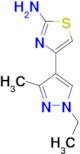 4-(1-Ethyl-3-methyl-1 H -pyrazol-4-yl)-thiazol-2-ylamine