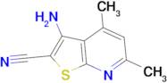 3-Amino-4,6-dimethyl-thieno[2,3- b ]pyridine-2-carbonitrile