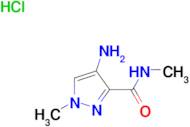 4-Amino-1-methyl-1 H -pyrazole-3-carboxylic acid methylamide; hydrochloride