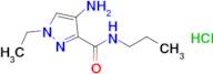 4-Amino-1-ethyl-1 H -pyrazole-3-carboxylic acid propylamide; hydrochloride