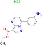 7-(3-Amino-phenyl)-pyrazolo[1,5- a ]pyrimidine-3-carboxylic acid ethyl ester; hydrochloride