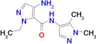 4-Amino-2-ethyl-2 H -pyrazole-3-carboxylic acid (1,5-dimethyl-1 H -pyrazol-4-yl)-amide