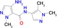 4-Amino-2-methyl-2 H -pyrazole-3-carboxylic acid (1,5-dimethyl-1 H -pyrazol-4-yl)-amide