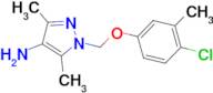 1-(4-Chloro-3-methyl-phenoxymethyl)-3,5-dimethyl-1 H -pyrazol-4-ylamine