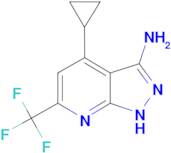 4-Cyclopropyl-6-trifluoromethyl-1H-pyrazolo[3,4-b]pyridin-3-ylamine