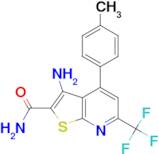 3-Amino-4- p -tolyl-6-trifluoromethyl-thieno[2,3-b ]pyridine-2-carboxylic acid amide