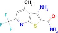 3-Amino-4-methyl-6-trifluoromethyl-thieno[2,3- b ]pyridine-2-carboxylic acid amide