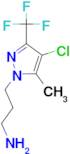 3-(4-Chloro-5-methyl-3-trifluoromethyl-pyrazol-1-yl)-propylamine