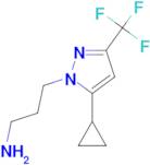 3-(5-Cyclopropyl-3-trifluoromethyl-pyrazol-1-yl)-propylamine