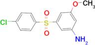 3-(4-Chloro-benzenesulfonyl)-5-methoxy-phenylamine