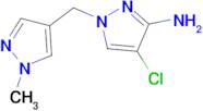 4-Chloro-1-(1-methyl-1 H -pyrazol-4-ylmethyl)-1 H-pyrazol-3-ylamine