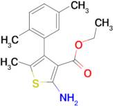 2-Amino-4-(2,5-dimethyl-phenyl)-5-methyl-thiophene-3-carboxylic acid ethyl ester