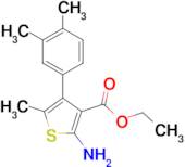 2-Amino-4-(3,4-dimethyl-phenyl)-5-methyl-thiophene-3-carboxylic acid ethyl ester
