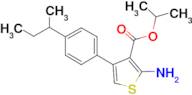 2-Amino-4-(4- sec -butyl-phenyl)-thiophene-3-carboxylic acid isopropyl ester